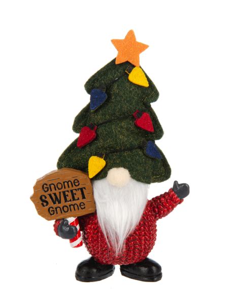 Wholesale Christmas Tree Gnomes Figurines 6 Pc Ppk Ganz