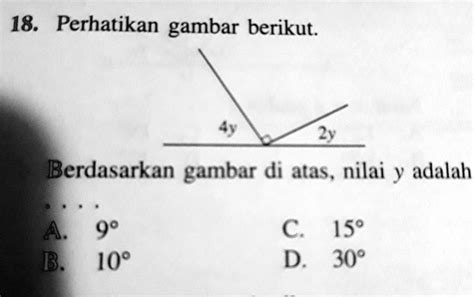 Solved Perhatikan Gambar Berikut Berdasarkan Gambar Diatas Nilai Y