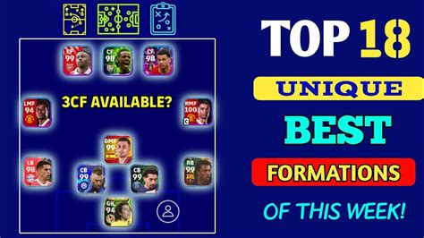 Top 18 Unique Formations In EFootball 23 EFootball Unique Formation