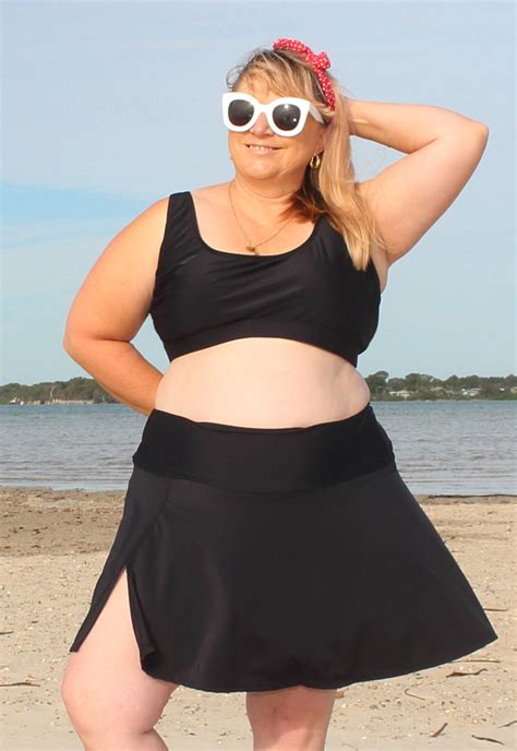 Plus Size Swim Skirt Oceanroadswimwear