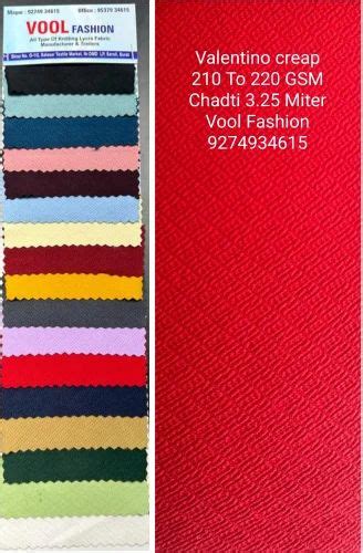 Solid Polyester Spandex Valentino Knitted Fabric At Rs Meter Poly