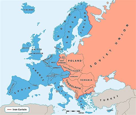 Berlin Wall Map Europe