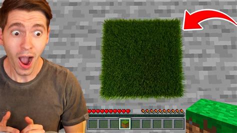 O Bloco De Grama Mais Realista Do Minecraft Inacredit Vel Youtube