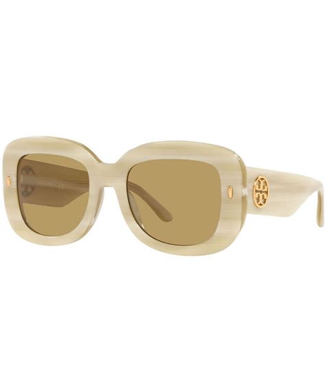 Tory Burch Women S 0ty7170u 51mm Solid Rectangle Sunglasses Dillard S