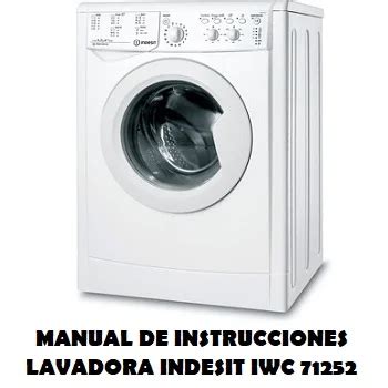 Indesit Iwc Manual En Espa Ol Y Pdf Lavadora