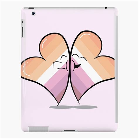 Two Hearts In Love Lesbian Pride Flags Ipad Case And Skin For Sale By