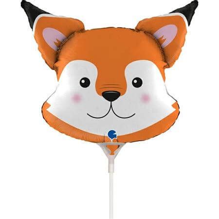 Balon Folie Mini Figurina Cap Vulpe 32 27 Cm