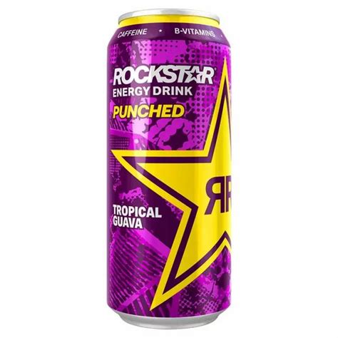 Kjøp Rockstar Punched Tropical Guava Flavour 500ml hos Coopers Candy