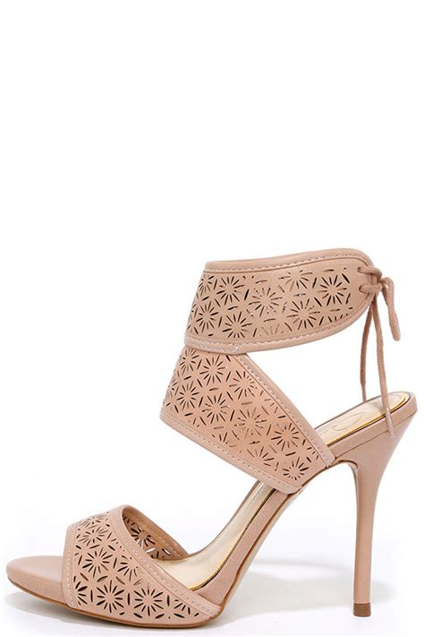 Jessica Simpson Barcia Nude Blush Heels Leather Heels Lulus
