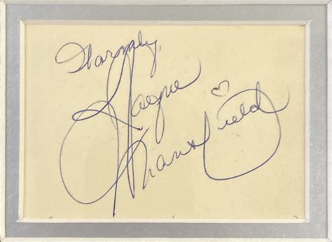 Lot 166 - JAYNE MANSFIELD - (1933 - 1967) SIGNED