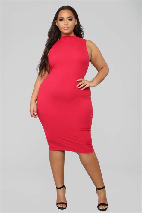 Rydell Midi Dress Red Fashion Nova