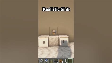 💦realistic Sink 💦 Minecraft Shorts Youtube