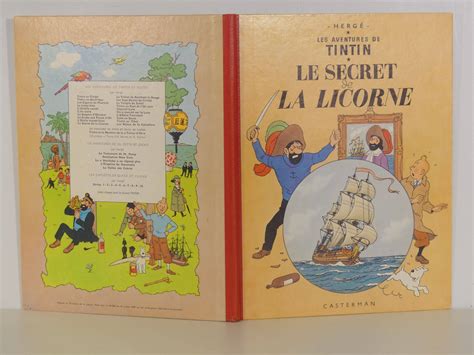 Herg Tintin Le Secret De La Licorne En R Dition De Me