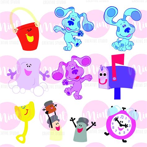 9 Blues Clues Charaktere in SVG und Studio für Cricut und Etsy