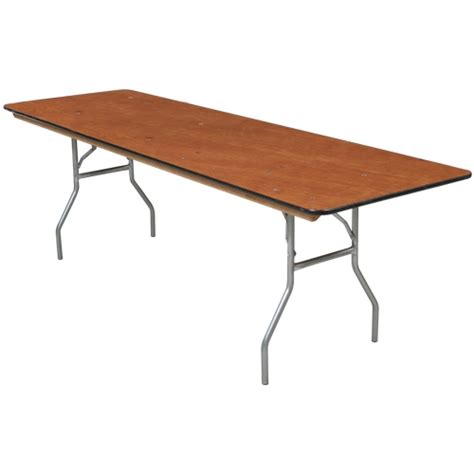 Adult 8 ft Banquet Table, Wooden 8 ft Rectangular Table