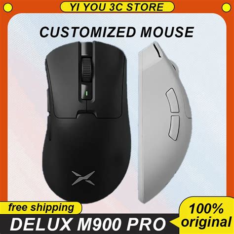 Delux M Wireless Mouse Paw Sensor Mode Rgb Magnetic Charging