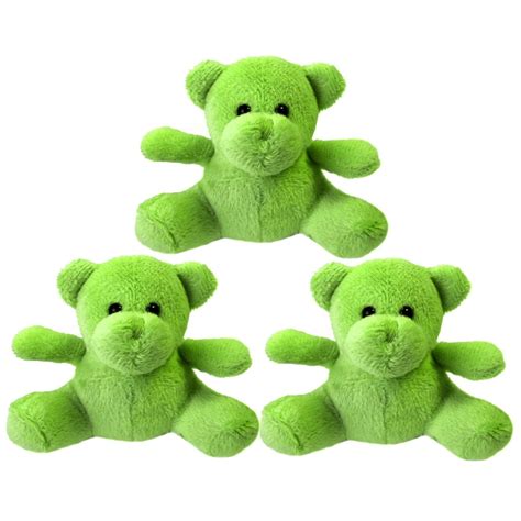 Set Of 3 Small Green Teddy Bear Soft Toys Soft Teddy Bear Small Soft