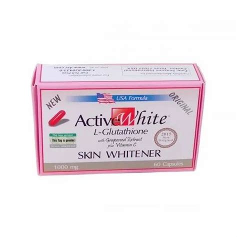 Active White L Glutathione Skin Whitening Capsules At Rs 3000pack