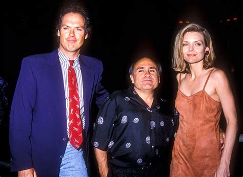 Michael Keaton, Danny DeVito, and Michelle Pfeiffer arrive at the Los ...