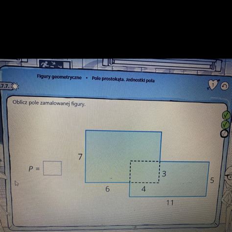 Oblicz Pole Zamalowanej Figury Brainly Pl