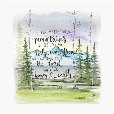 Bible Verse Nature Posters | Redbubble