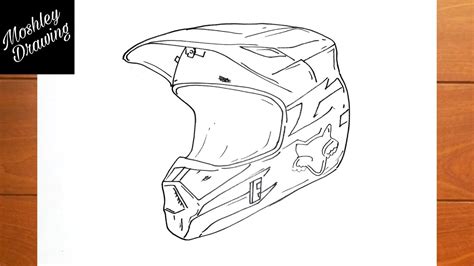 Bike Helmet Drawing