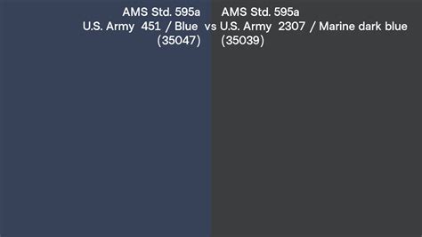 Ams Std A U S Army Blue Vs U S Army