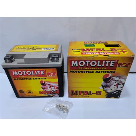 Motolite Mf5l B Maintenance Free Motorcycle Battery Ytz6s Ytx5l Bs Mf5lb Lgcmotorcycleparts