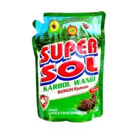 Wings Super Sol Karbol Wangi Pine Pouch 450ml