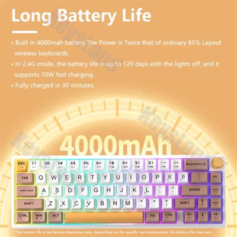 FEKER IK65 Mechanical Keyboard RGB 3 Modes Wireless Support Via 65% ...