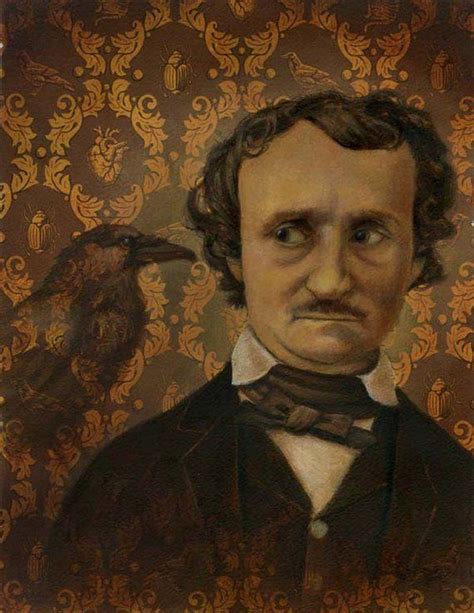 Edgar Allan Poe Print Poe Portrait Print The Raven Victorian Writer