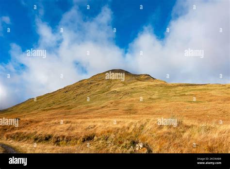 The Munro Mountain Of Beinn A Chreachain In Perthshire Scotland Stock