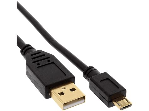 INLINE InLine® Micro-USB 2.0 Kabel, USB-A ST an Micro-B ST, vergoldete ...
