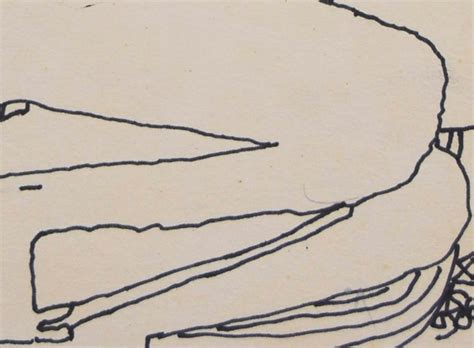 Prakash Karmarkar Reclining Women Nude Drawing Ink On Paper By Master Indian Artist In