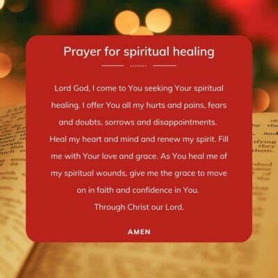 Prayer for Spiritual Healing