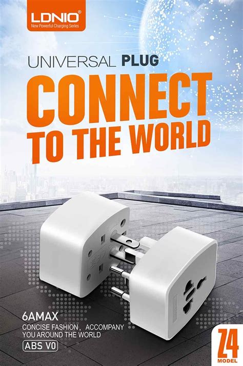 LDNIO Z4 6A Multi Functional Universal Socket Plug Travel Adapter