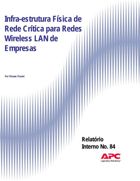 Pdf Infra Estrutura F Sica De Rede Cr Tica Para Redes