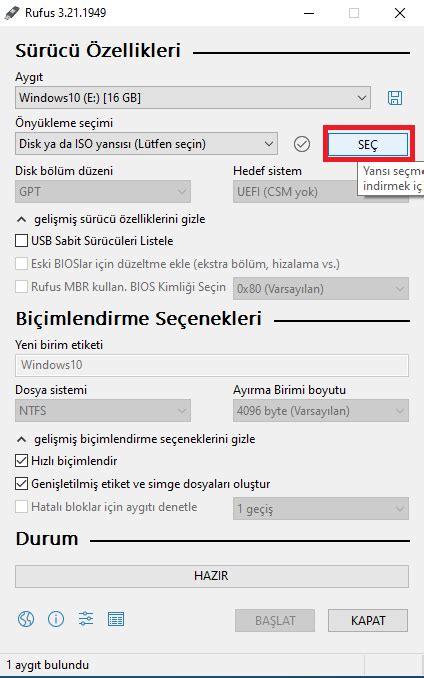 Rufus ile Format USB Hazırlama TeknoInfo