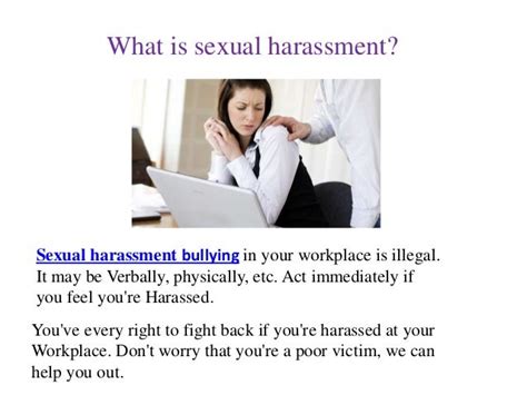 Sexual Harassment Bullying At Workplace