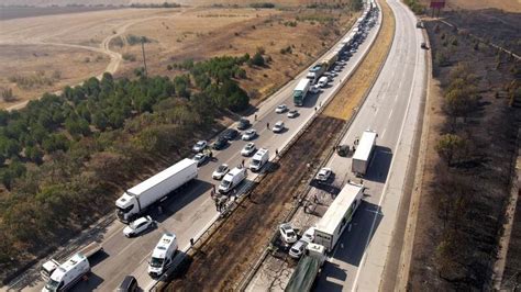 Son Dak Ka Edirne De Zincirleme Trafik Kazas L Yaral