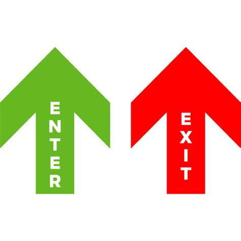 Комплект стрелки за под “Enter-Exit” | Стикери, знаци и табели