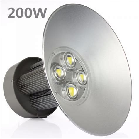 Luminária Industrial HighBay Cob Led em Alumínio 200W Alta Potência