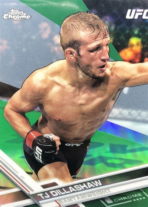 Tj Dillashaw Topps Chrome Ufc Green Refractor Psa Price