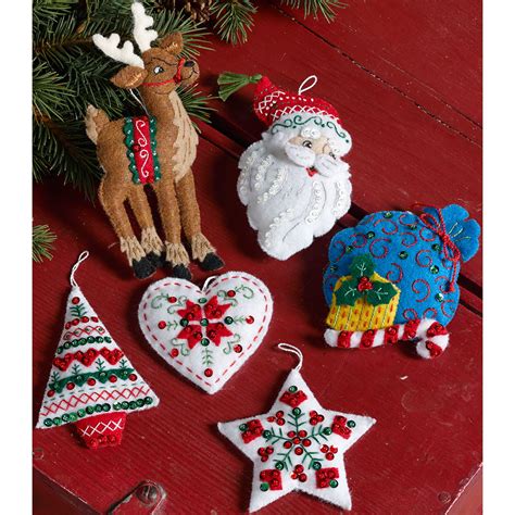 Bucilla Felt Ornaments Felt Applique Kit X Set Of Nordic