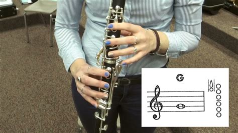 Concert B Flat Chromatic Scale Clarinet Demo And Note Map Youtube