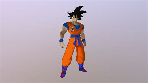 Goku Download Free 3d Model By Nemix [6a79ab6] Sketchfab