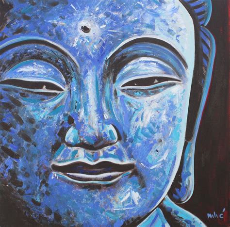 BUDDHA 30X30" OIL ON CANVAS BY DRAGOSLAV MILIC Buddha Art Painting, Art ...