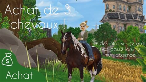 J achète 3 chevaux Star Stable Online YouTube