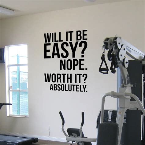 Wall Stickers Quotes Worth It Absolutely Fitness Motivational Poster