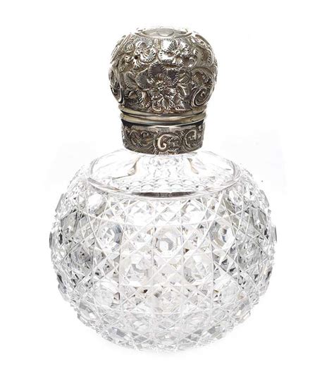 Antique Sterling Silver Topped Perfume Bottle